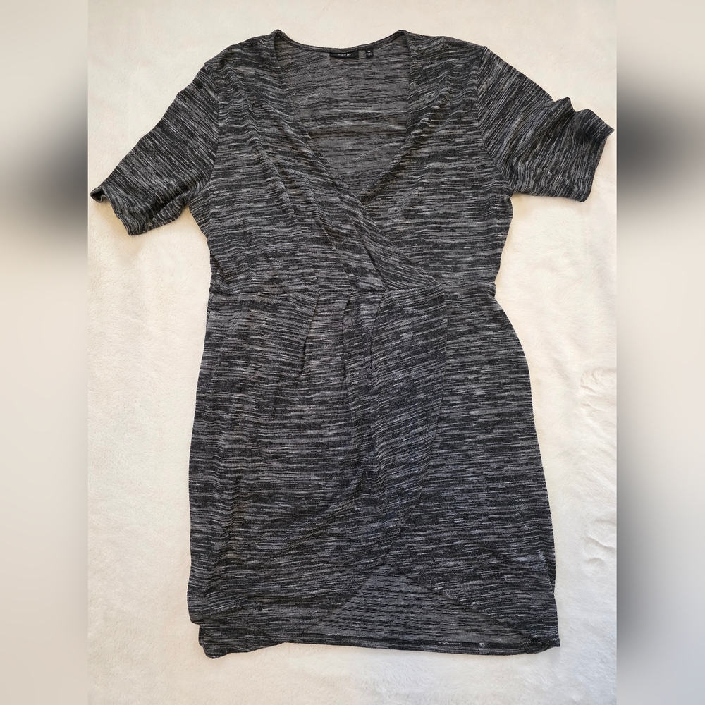 Gray Striped Dress